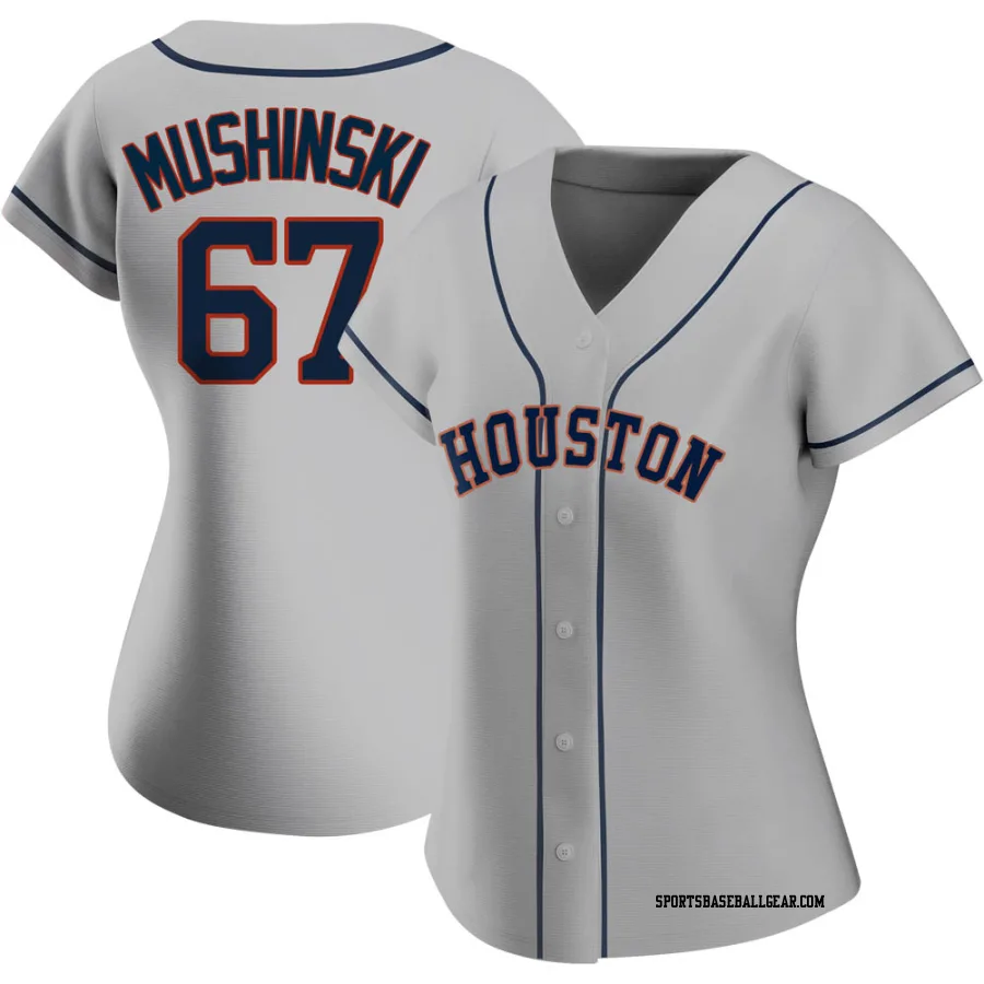 Parker Mushinski Women's Houston Astros Gray Authentic Road 2020 Jersey