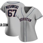 Parker Mushinski Women's Houston Astros Gray Replica Road 2020 Jersey