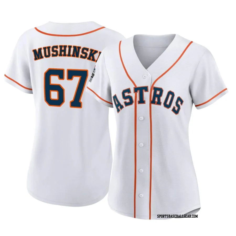 Parker Mushinski Women's Houston Astros White Authentic 2022 World Series Home Jersey