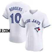 Pat Borders Men's Toronto Blue Jays White Elite Home Jersey