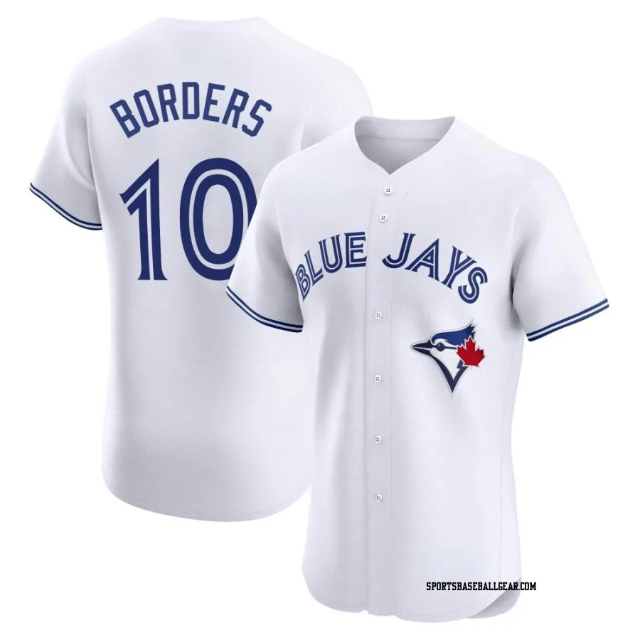 Pat Borders Men's Toronto Blue Jays White Elite Home Jersey