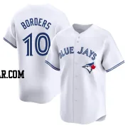 Pat Borders Men's Toronto Blue Jays White Limited Home Jersey