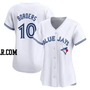 Pat Borders Women's Toronto Blue Jays White Limited Home Jersey