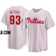 Pat Neshek Men's Philadelphia Phillies White Replica 2022 World Series Home Jersey