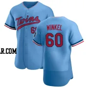 Pat Winkel Men's Minnesota Twins Light Blue Authentic Alternate Jersey