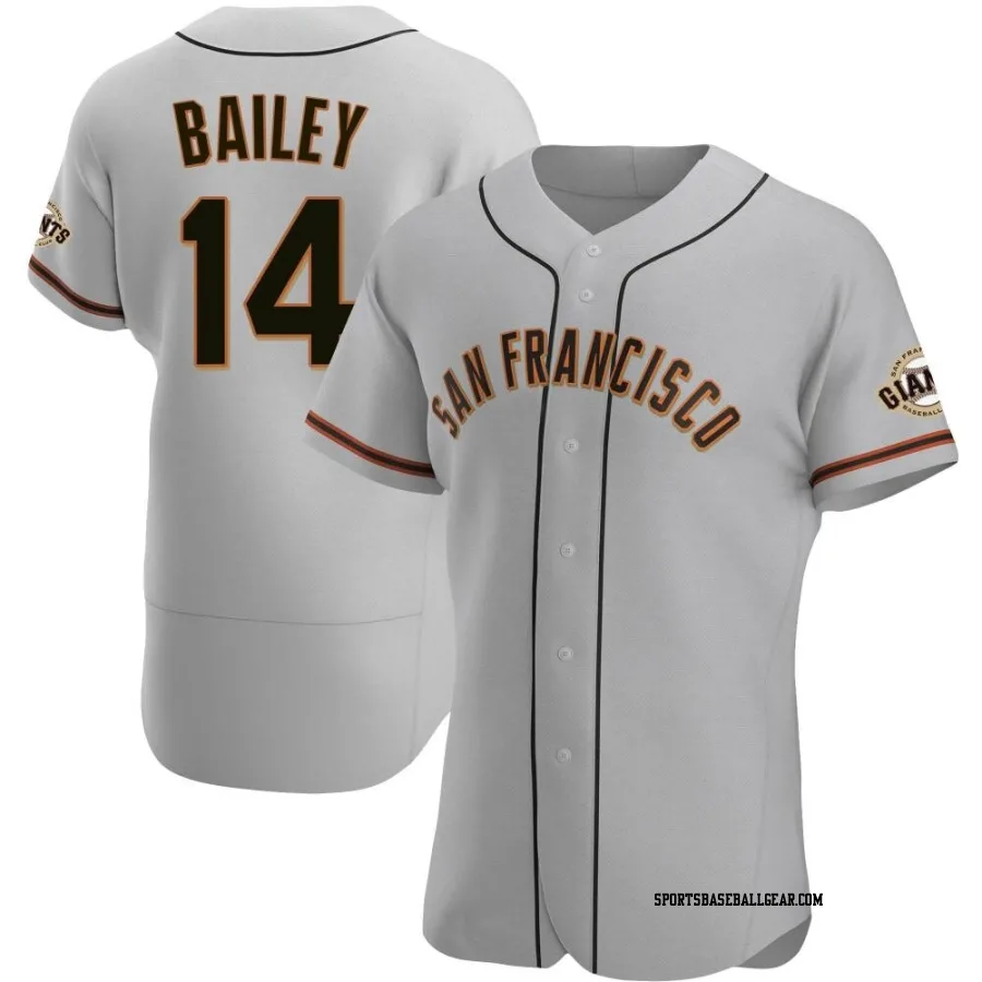 Patrick Bailey Men's San Francisco Giants Gray Authentic Road Jersey