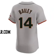 Patrick Bailey Men's San Francisco Giants Gray Elite Road Jersey