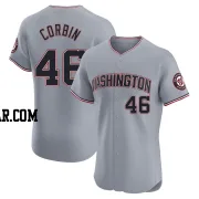 Patrick Corbin Men's Washington Nationals Gray Elite Road Jersey