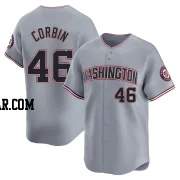 Patrick Corbin Men's Washington Nationals Gray Limited Road Jersey