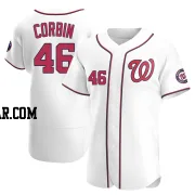 Patrick Corbin Men's Washington Nationals White Authentic Home Jersey