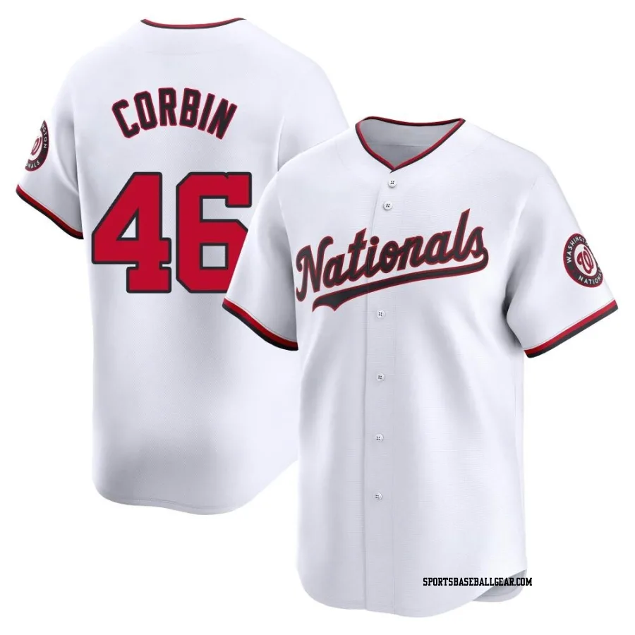 Patrick Corbin Youth Washington Nationals White Limited Home Jersey