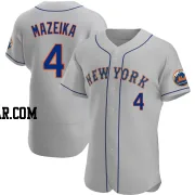 Patrick Mazeika Men's New York Mets Gray Authentic Road Jersey