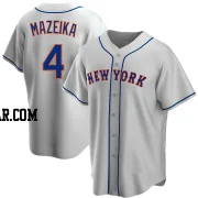 Patrick Mazeika Men's New York Mets Gray Replica Road Jersey