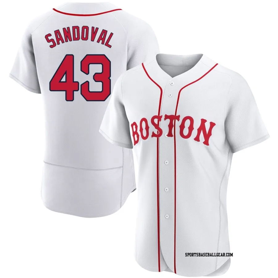 Patrick Sandoval Men's Boston Red Sox White Authentic 2021 Patriots' Day Jersey