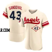 Patrick Sandoval Men's Los Angeles Angels Cream Authentic 2022 City Connect Jersey