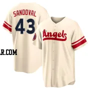 Patrick Sandoval Men's Los Angeles Angels Cream Replica 2022 City Connect Jersey