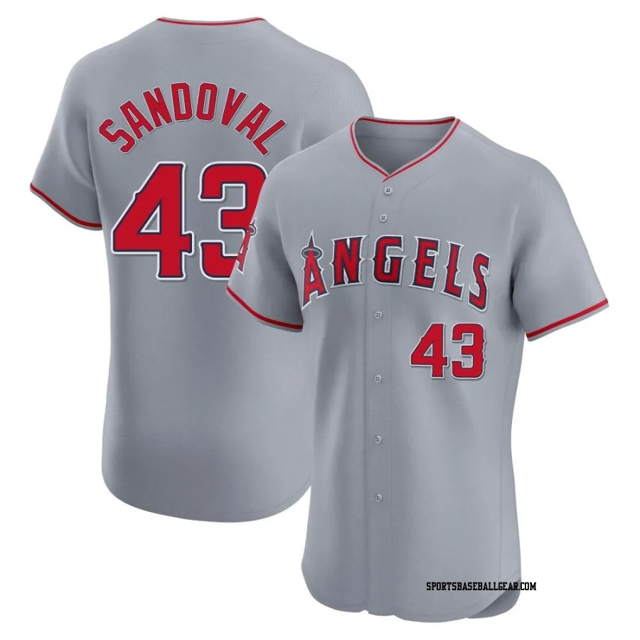 Patrick Sandoval Men's Los Angeles Angels Gray Elite Road Jersey