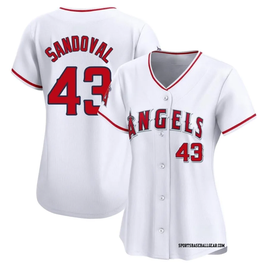 Patrick Sandoval Women's Los Angeles Angels White Limited Home Jersey