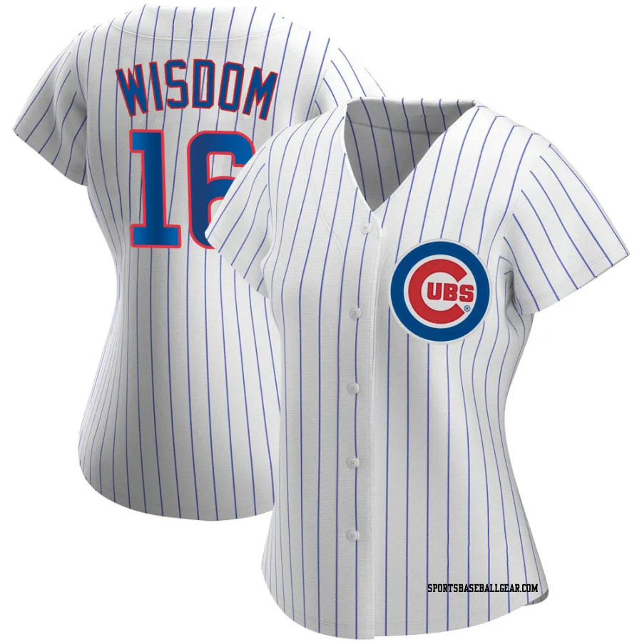 Patrick Wisdom Women's Chicago Cubs White Authentic Home Jersey