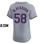 Paul Blackburn Men's New York Mets Gray Elite Road Jersey