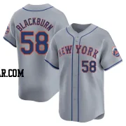 Paul Blackburn Men's New York Mets Gray Limited Away Jersey