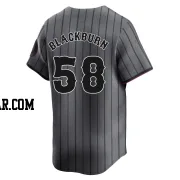 Paul Blackburn Men's New York Mets Limited Graphite 2024 City Connect Jersey