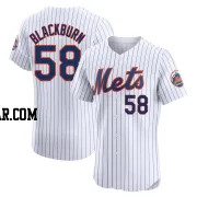 Paul Blackburn Men's New York Mets White Elite Home Jersey