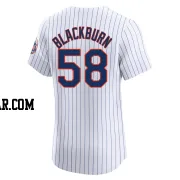 Paul Blackburn Men's New York Mets White Elite Home Jersey