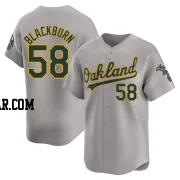 Paul Blackburn Men's Oakland Athletics Gray Limited Away Jersey