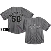 Paul Blackburn Toddler New York Mets Limited Graphite 2024 City Connect Jersey