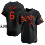 Paul Blair Youth Baltimore Orioles Black Limited Alternate Jersey