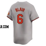 Paul Blair Youth Baltimore Orioles Gray Limited Road Jersey