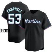 Paul Campbell Men's Miami Marlins Black Limited Alternate Jersey