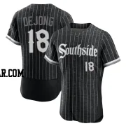 Paul DeJong Men's Chicago White Sox Black Authentic 2021 City Connect Jersey