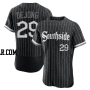 Paul DeJong Men's Chicago White Sox Black Authentic 2021 City Connect Jersey