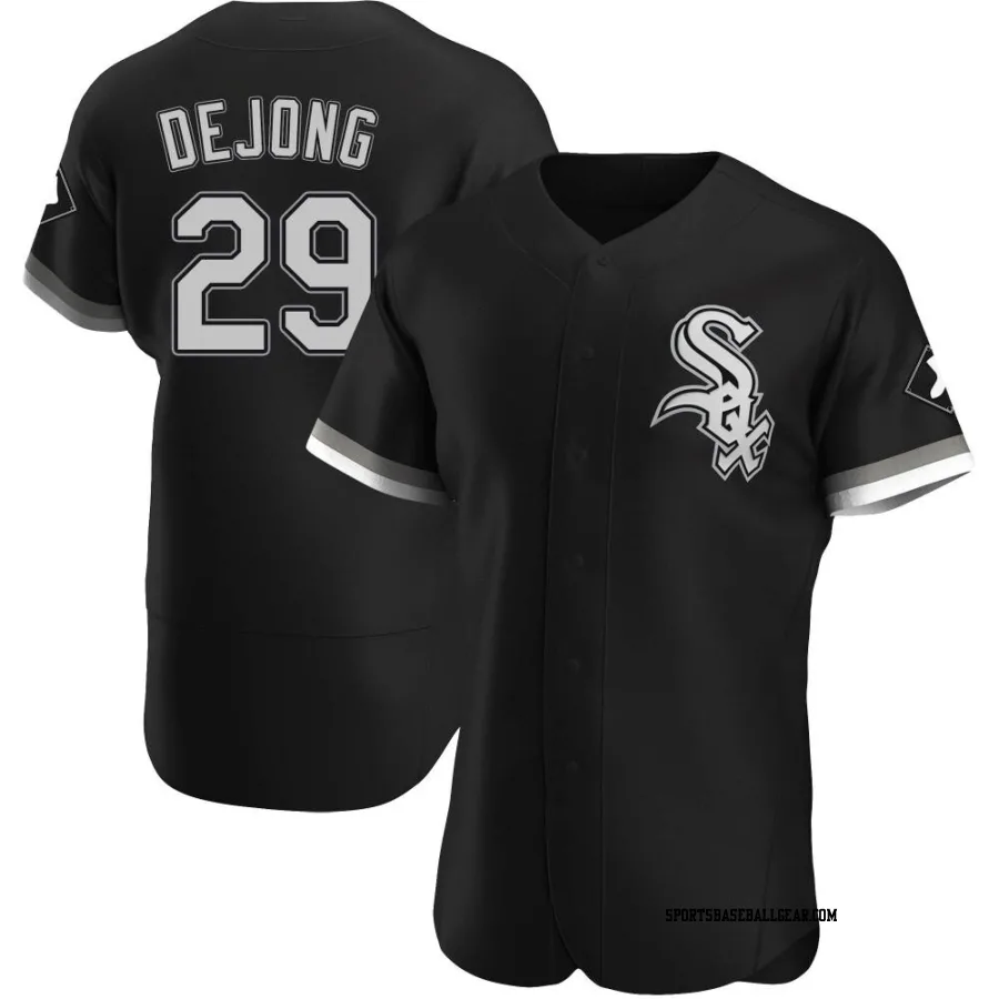 Paul DeJong Men's Chicago White Sox Black Authentic Alternate Jersey