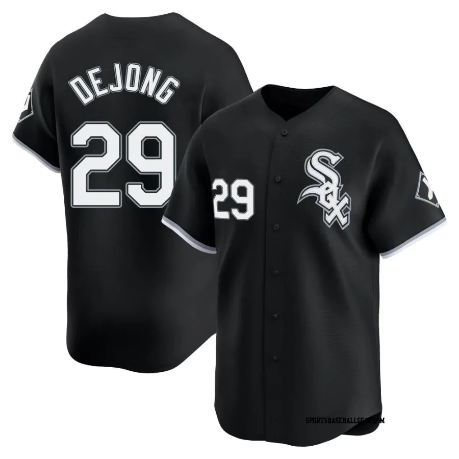 Paul DeJong Men's Chicago White Sox Black Limited Alternate Jersey