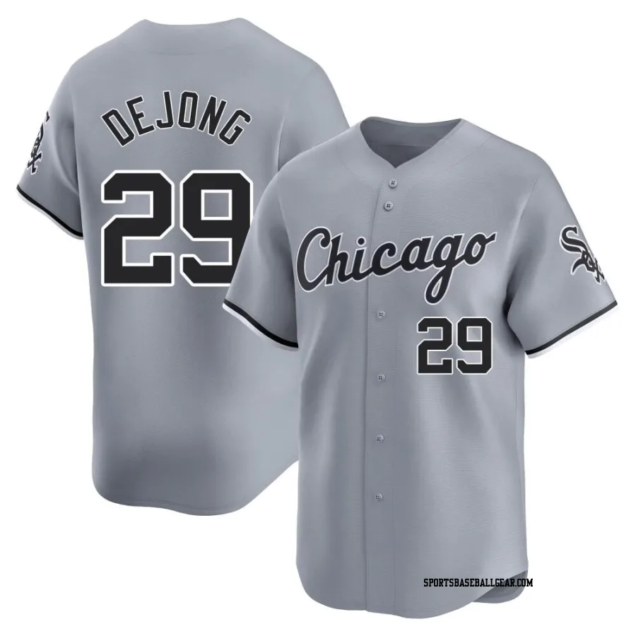 Paul DeJong Men's Chicago White Sox Gray Limited Road Jersey