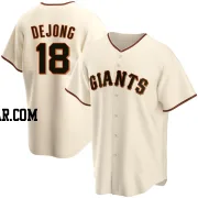 Paul DeJong Men's San Francisco Giants Cream Replica Home Jersey