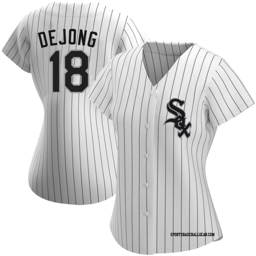 Paul DeJong Women's Chicago White Sox White Replica Home Jersey