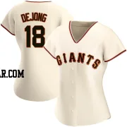 Paul DeJong Women's San Francisco Giants Cream Authentic Home Jersey