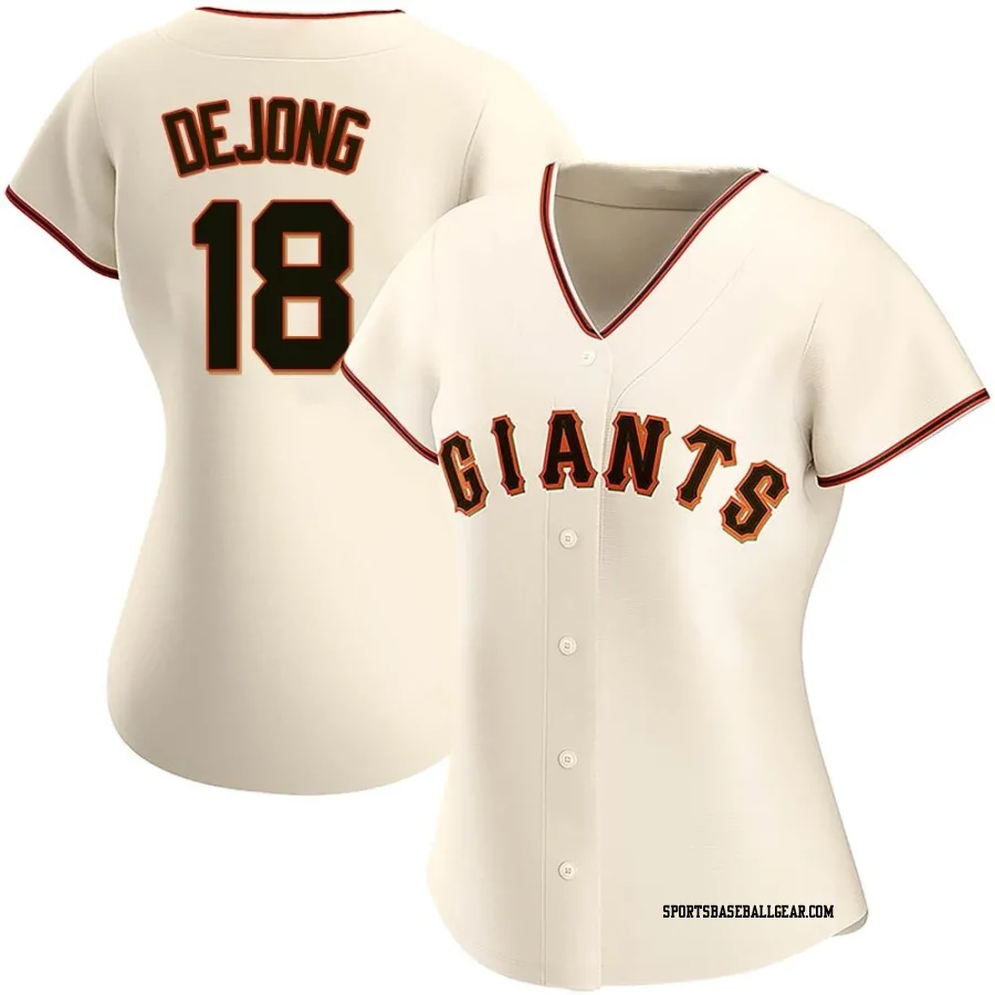 Paul DeJong Women's San Francisco Giants Cream Authentic Home Jersey