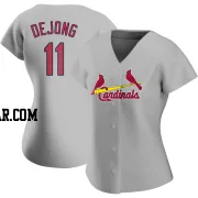 Paul DeJong Women's St. Louis Cardinals Gray Authentic Road Jersey