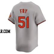 Paul Fry Youth Baltimore Orioles Gray Limited Road Jersey