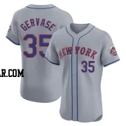 Paul Gervase Men's New York Mets Gray Elite Road Jersey