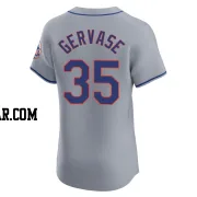 Paul Gervase Men's New York Mets Gray Elite Road Jersey