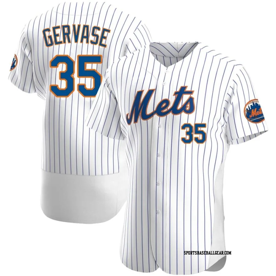 Paul Gervase Men's New York Mets White Authentic Home Jersey