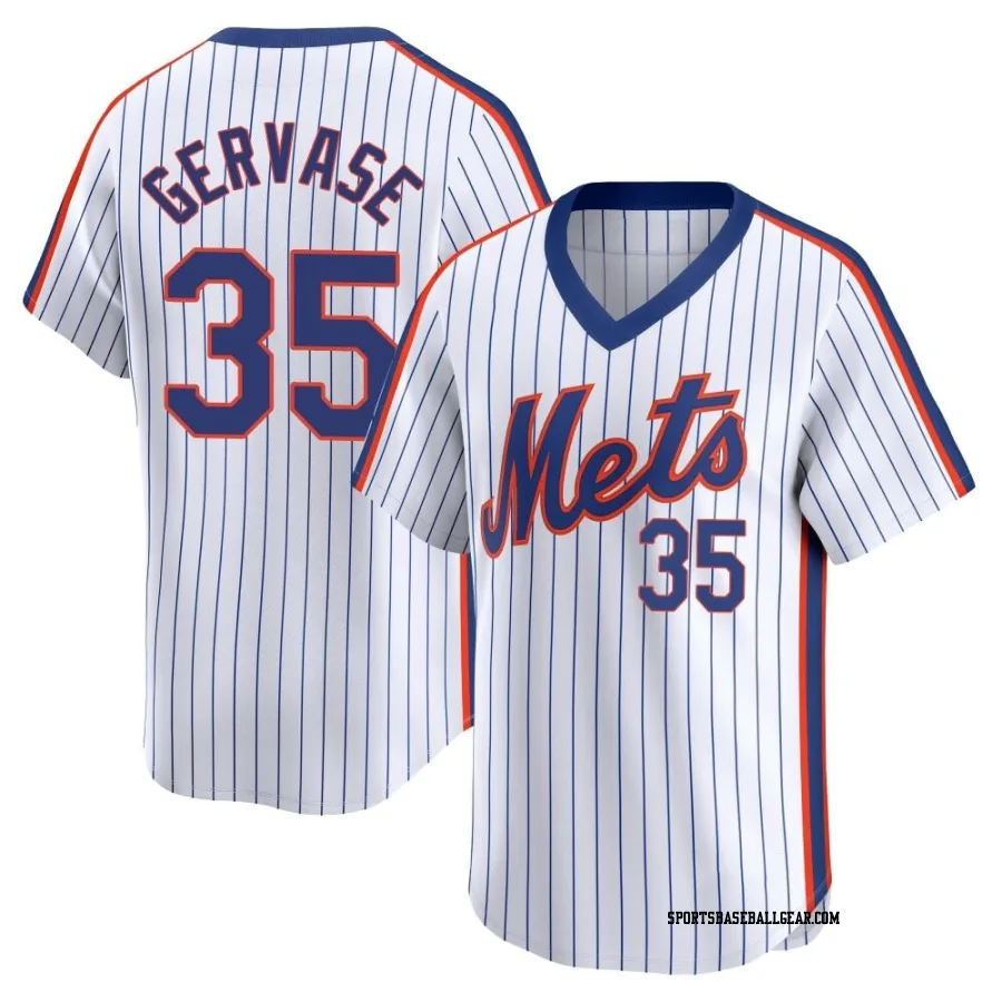 Paul Gervase Youth New York Mets White Limited Cooperstown Collection Jersey