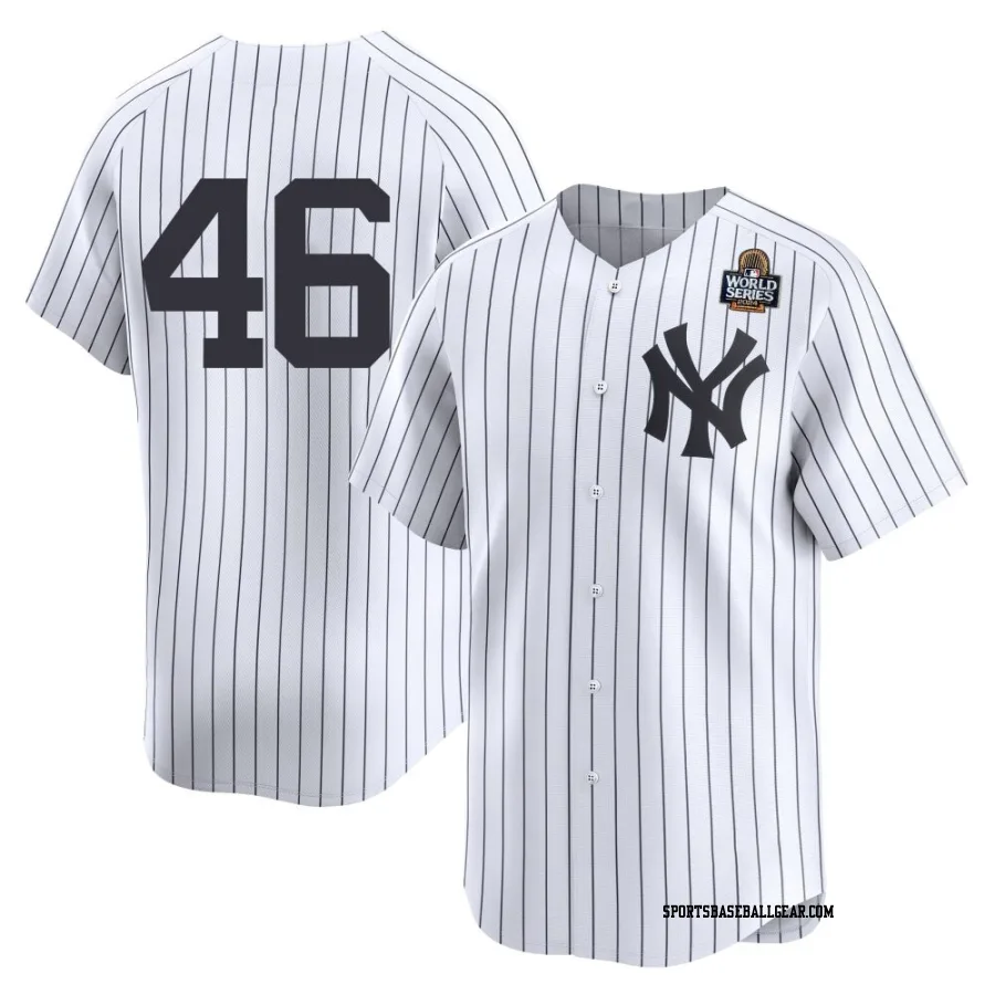 Paul Goldschmidt Men's New York Yankees White Limited Yankee Home 2nd 2024 World Series Jersey