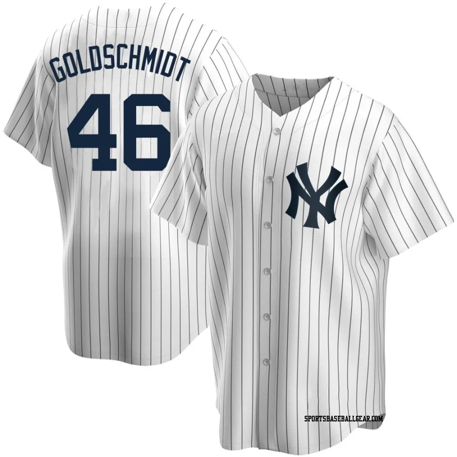 Paul Goldschmidt Men's New York Yankees White Replica Home Jersey